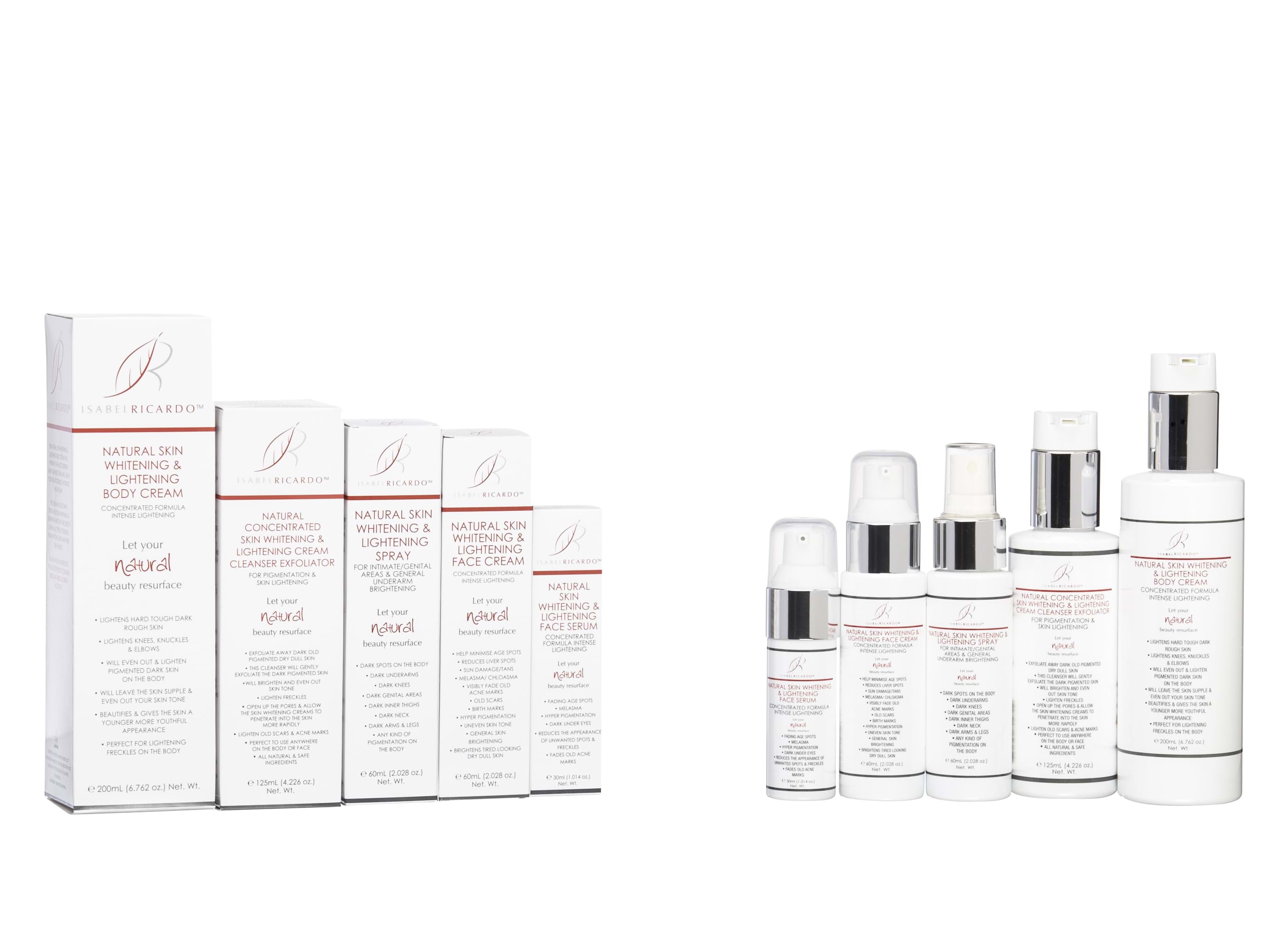 Product Cosmetics Photography | Melbourne Photography | Group shot of Isabel Ricardo skincare creams on white background