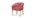 Product Furniture Photography | Melbourne Photography | Red and white upholstered armchair on white background