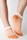 Product Footwear Photography | Melbourne Photography | Womens grey patterned ankle sock on model on white background