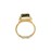 Product Photography Jewellery | Melbourne Photography | Close up of gold and dark emerald ring on white background