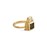Product Photography Jewellery | Melbourne Photography | Close up of gold and dark emerald ring on white background